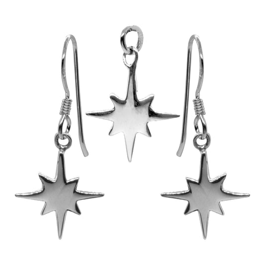 Conjunto de Plata Rosa De Los Vientos