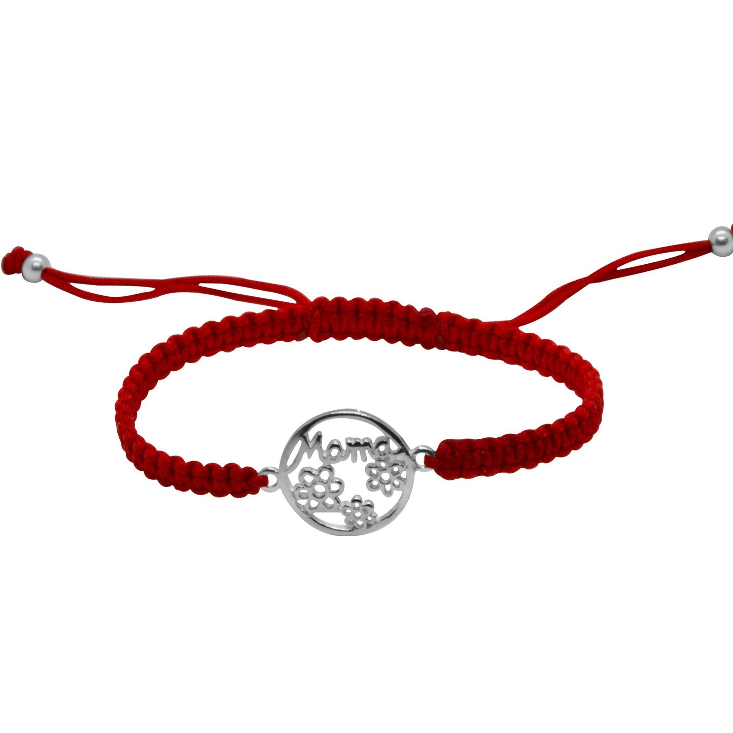 Pulsera de Plata Macramé Mamá