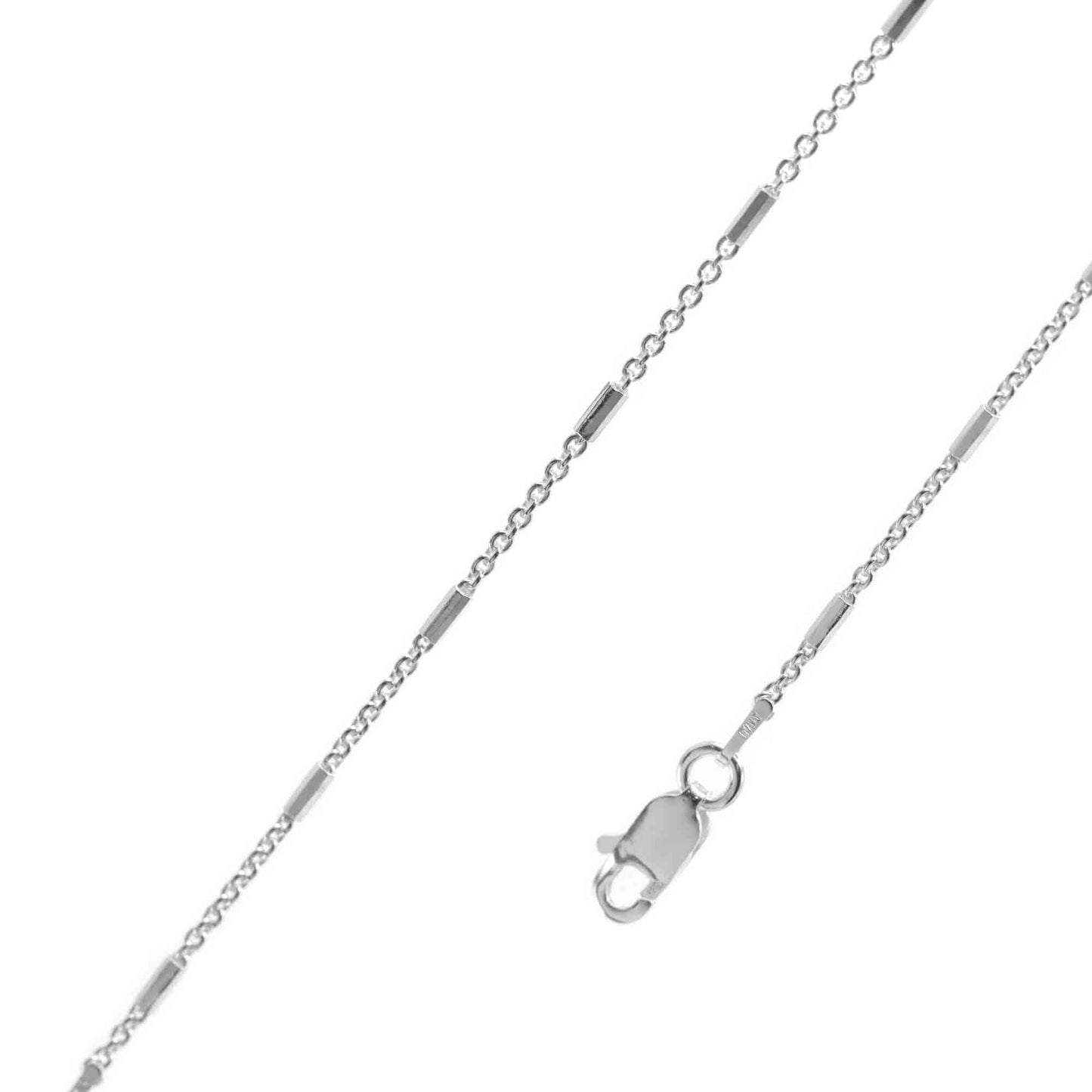 Pulsera de Plata Pequeños Eslabones y Varitas