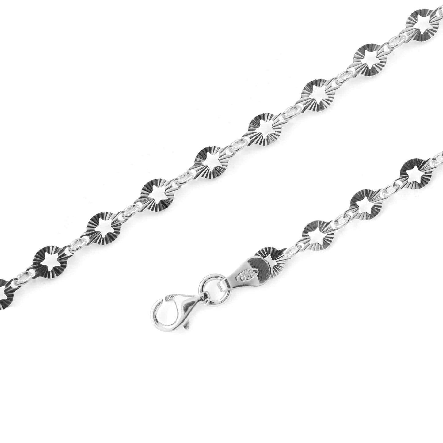 Pulsera de Plata Placas de Estrella