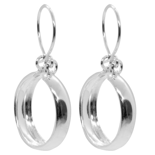 Aros de Plata 925 Argollas Bote