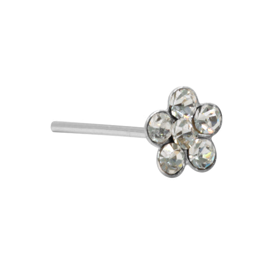 Aro de Plata Flor Piercing de Nariz