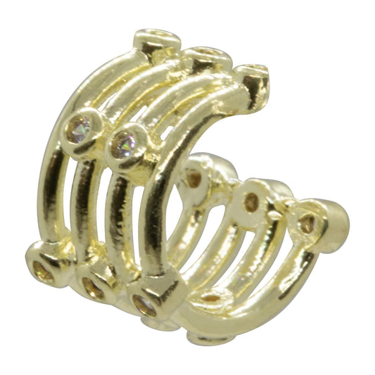Aros Enchapado en Oro Cuff Circones