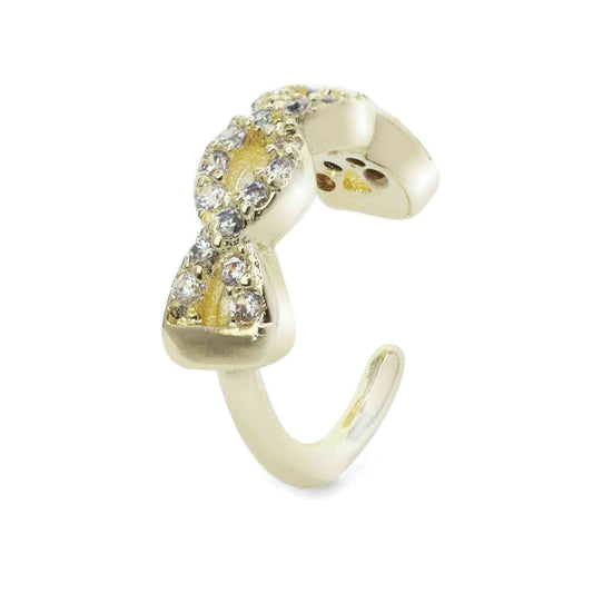 Aros Enchapado en Oro Cuff con Serie Circones