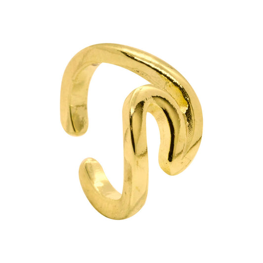 Aros Enchapado en Oro Ola Cuff