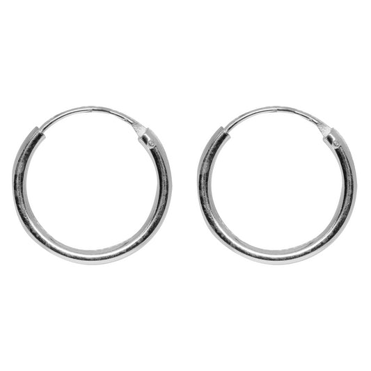 Aros de Plata 925 Argollas 16 mm