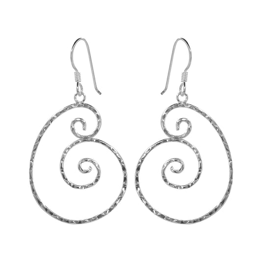 Aros de Plata 925 Caracola y Espiral