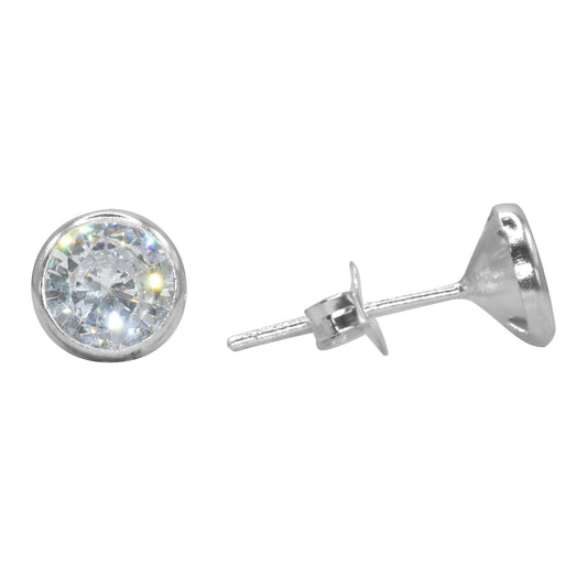 Aros de Plata 925 Circones 6 mm