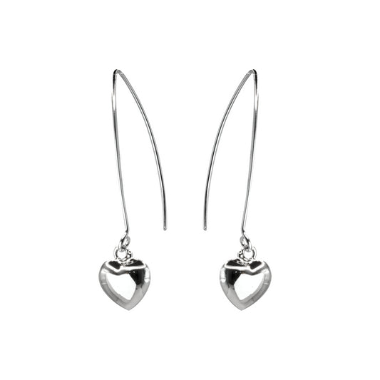 Aros de Plata 925 Colgantes Corazón