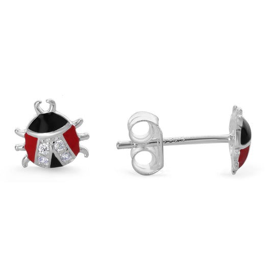 Aros de Plata 925 Diseño Chinita con Circones