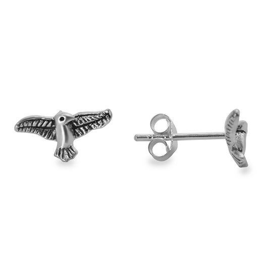 Aros de Plata 925 Diseño Pequeñas Águilas