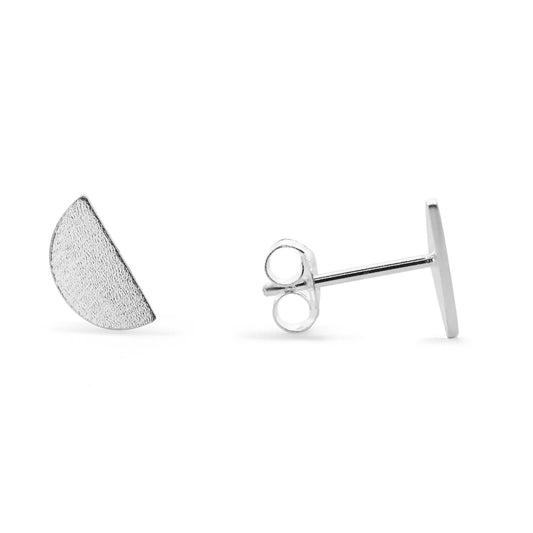 Aros de Plata - Placa Semicírculo Satinado