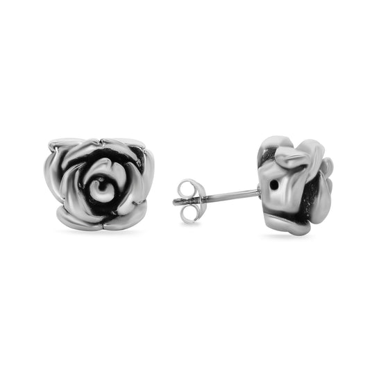 Aros de Plata - Rosas Infladas