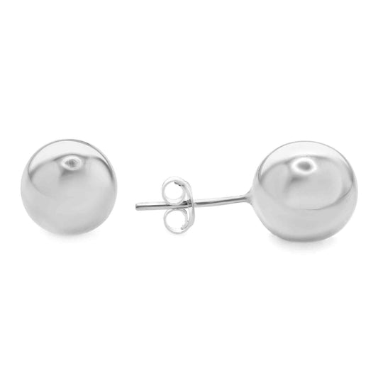 Aros de Plata Esfera 10 mm