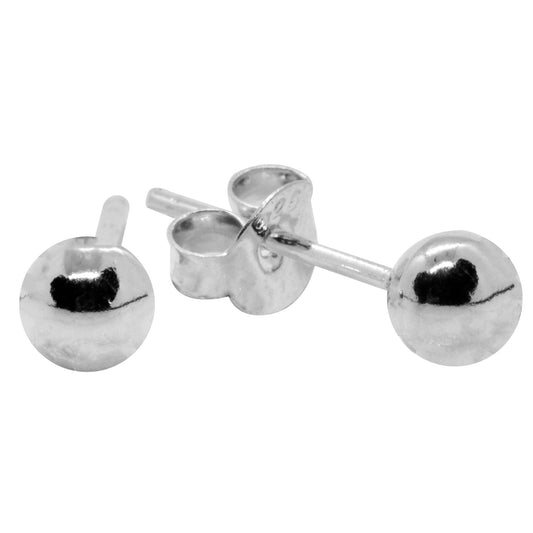 Aros de Plata Esfera 5 mm