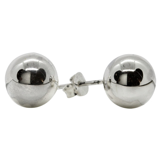 Aros de Plata Esfera 9 mm.