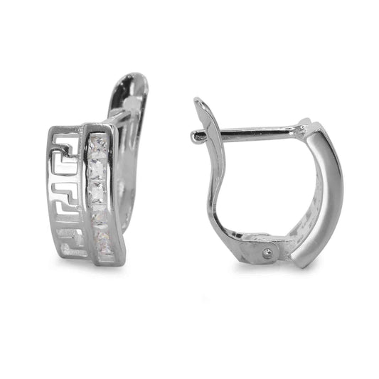 Aros de Plata 925 Estilo Argolla Calada