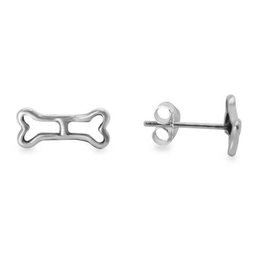 Aros de Plata Figura de Huesos