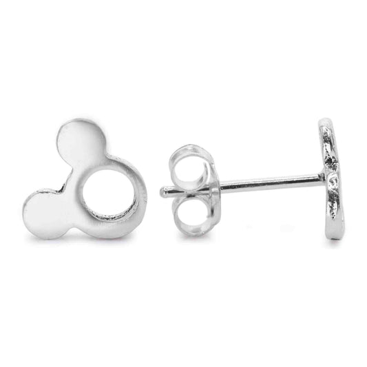 Aros de Plata Figura Mickey Mouse