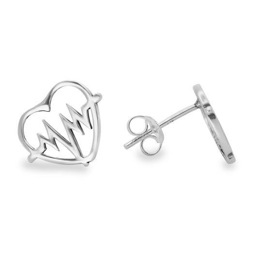 Aros de Plata Figuras Corazón