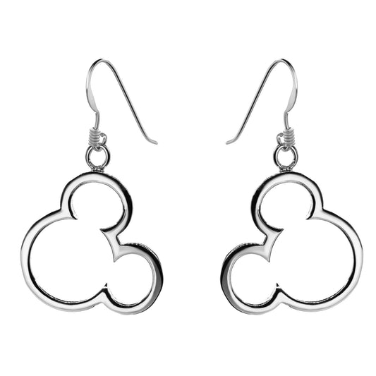 Aros de Plata 925 Figuras Lisas de Mickey Mouse