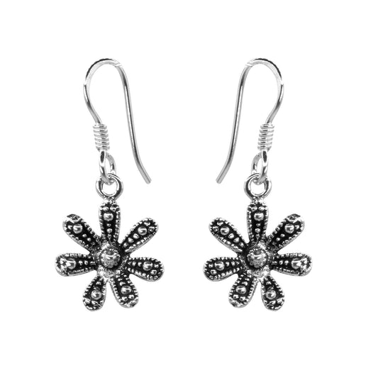 Aros de Plata 925 Flor