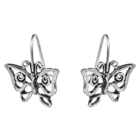 Aros de Plata 925 Mariposa