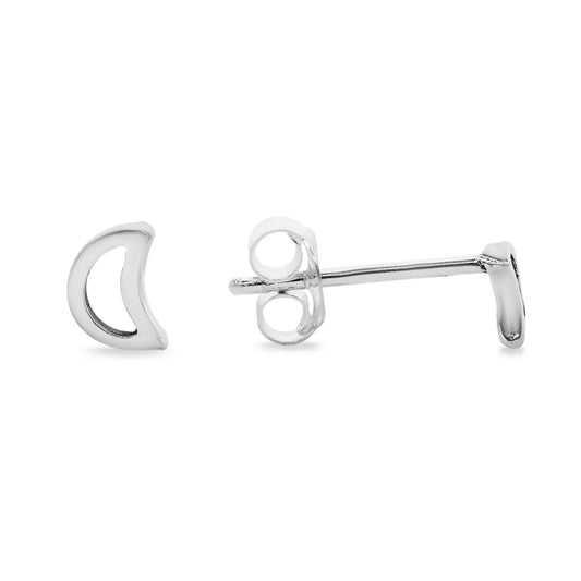 Aros de Plata Mini Figuras de Luna