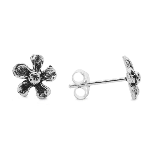Aros de Plata - Flores Envejecidas