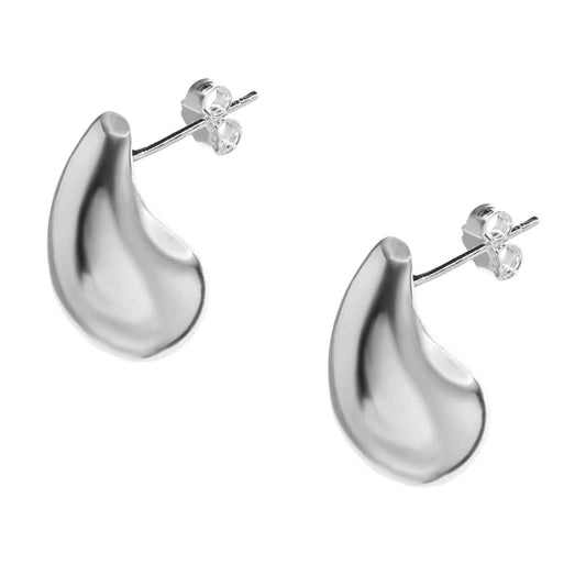 Aros de Plata - Gota Lisa