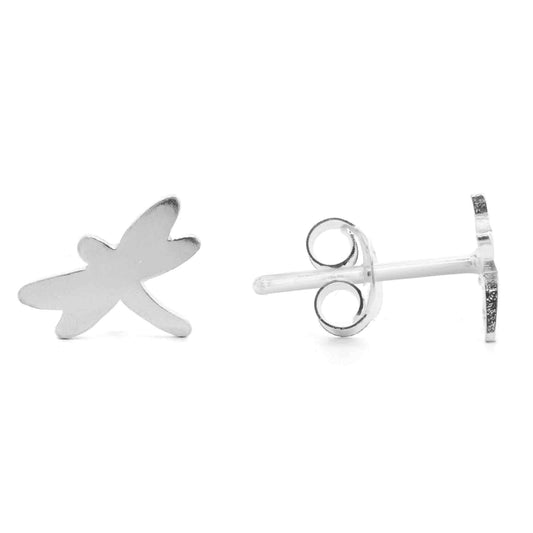 Aros de Plata Pequeñas Libélulas