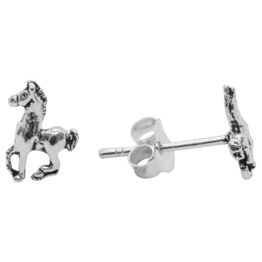 Aros de Plata Pequeños Caballos