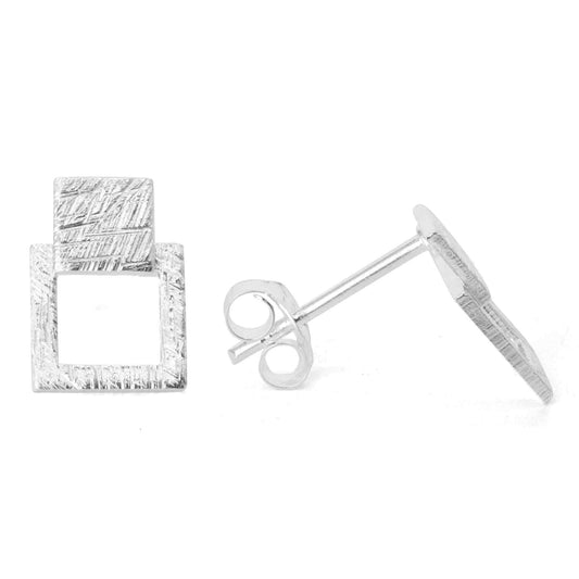 Aros de Plata Pequeños Marcos Satinados