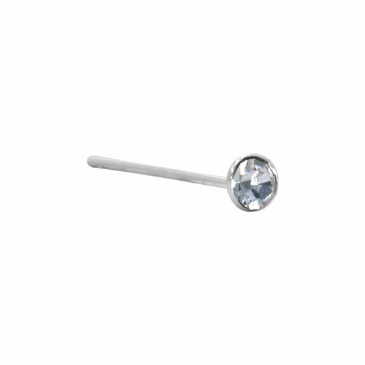 Aros de Plata Piercing de Nariz Circón