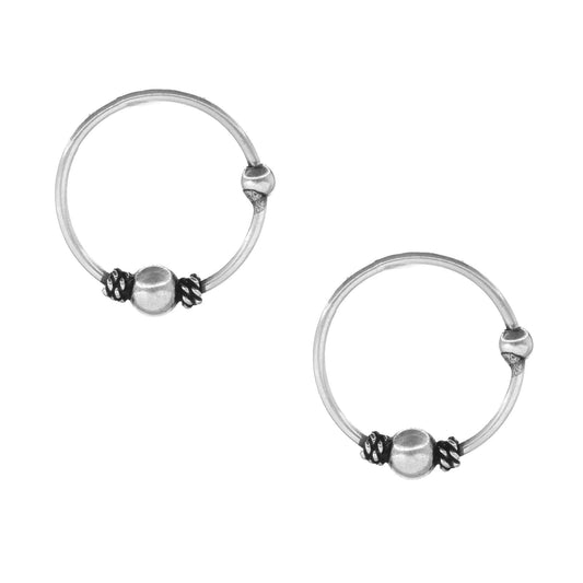 Aros de Plata Piercing Tribal 12 mm