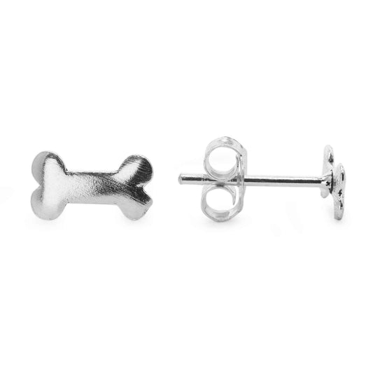 Aros de Plata Placa lisas - Huesos