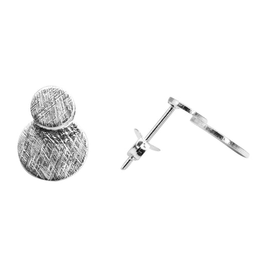 Aros de Plata Plaquitas Satinadas