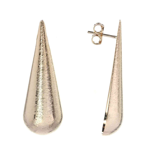Aros Enchapados en Oro Gota Oro Cobrizo