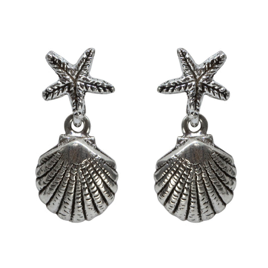 Aros Estrellas con Concha