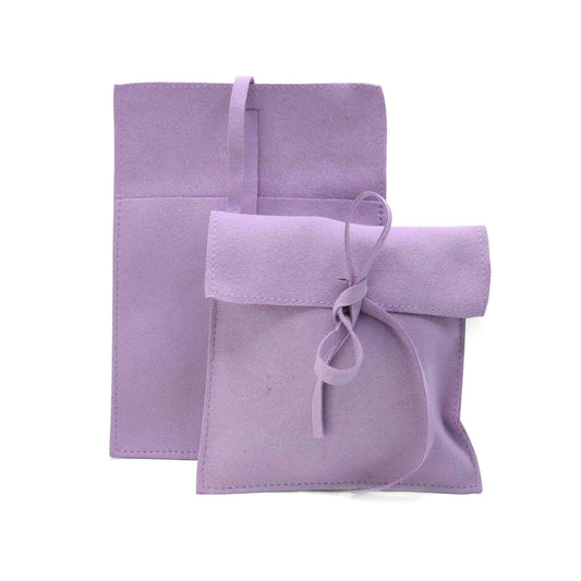 Bolsa de Gamuza Color Lavanda