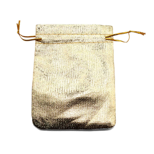 Bolsa Lamé Mediana Dorado