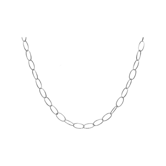 Cadena de Plata con Eslabón Trenzado 45 cm