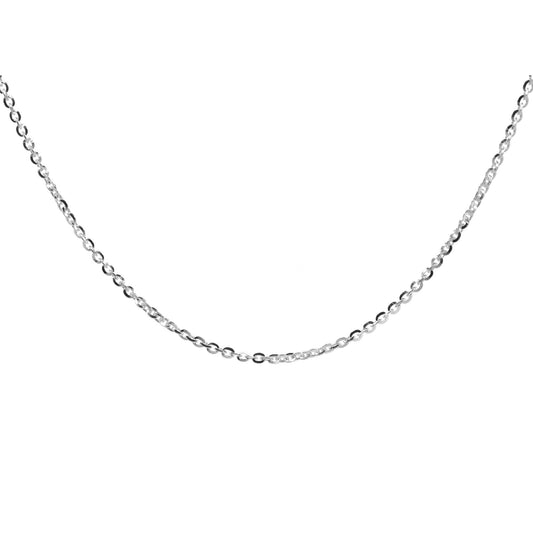 Cadena de Plata - Eslabón Tradicional Pequeño 40 cm