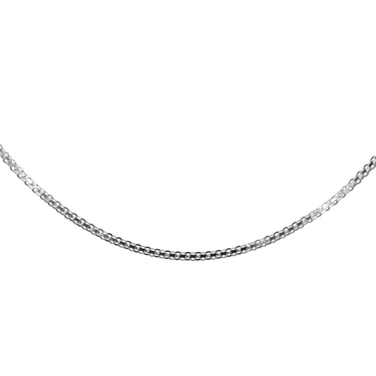 Cadena de Plata - Eslabones Trenzados 45 cm