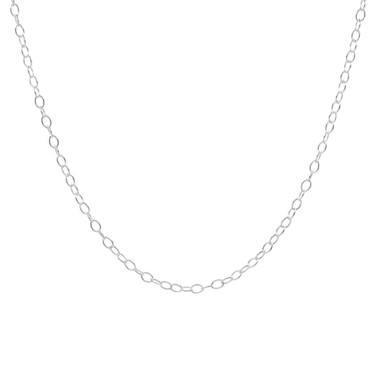 Cadena de Plata Eslabón Ovalado 40 cm