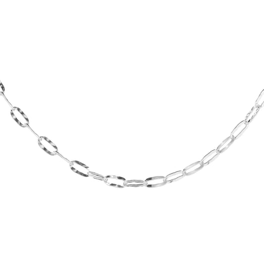 Cadena de Plata Eslabón Ovalado 40 cm
