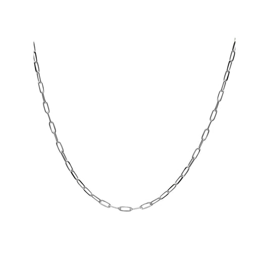 Cadena de Plata Eslabon Tradicional 50 cm