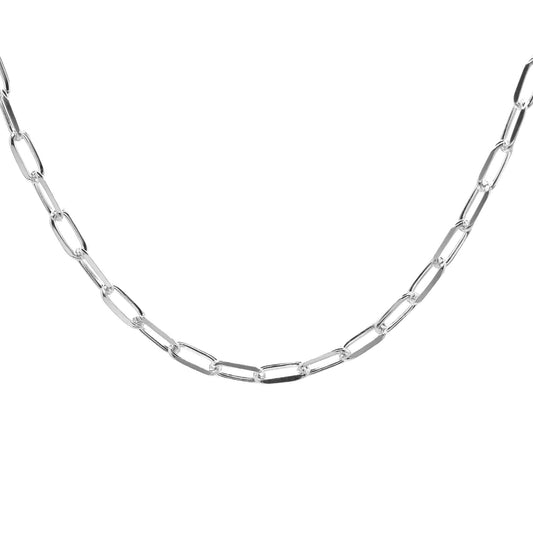 Cadena de plata Eslabón Tradicional 60 cm