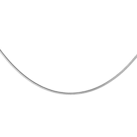 Cadena de Plata - Cola de Topo Delgada 40 cm