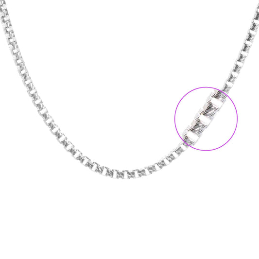 Cadena de Plata - Gusano 60 cm